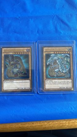 yugioh cards blue eyes & dark magician