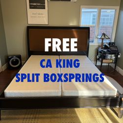 FREE CA King Split Boxsprings 