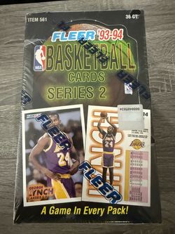 Sealed Fleer 93-94 NBA Basketball Cards Series 2 Box