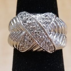 Sterling Silver ring With CZ