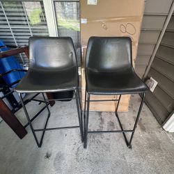 Set of Two Barstools (high Top)