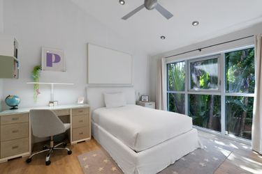 Full Bedroom Set - Upholstered Bed + Desk + Night Stand