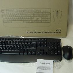 NEW - Wireless Keyboard & Mouse Combo  C203