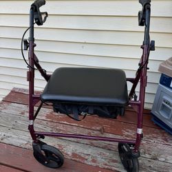 Walker senior Recovery sit push fold great big walker With brake 