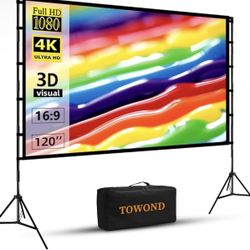 Projector Screen With Stand 