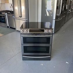 Samsung Stainless Steel Flex Duo Slide-In Range - NE58KWS