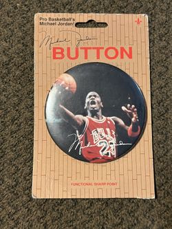 Vintage Michael Jordan Button (3”)