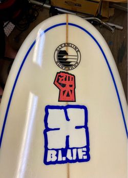 Very Nice 7’6” poly BLUE Funboard 54 liters