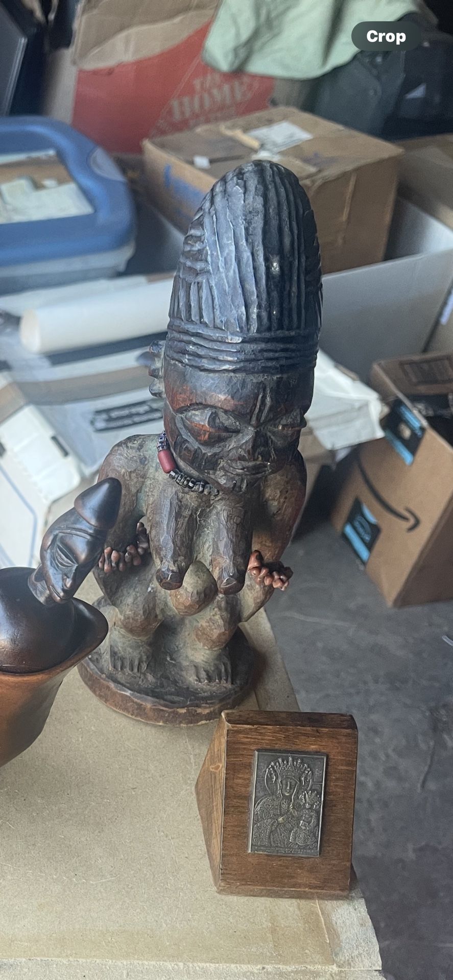 Ibeji twin figure, tribal Yoruba, Nigeria