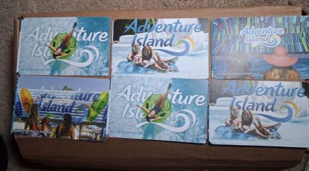 6 tickets to adventure island