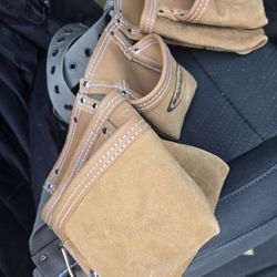 11-Pocket Leather Waist Tool Belt/Contractor's Apron