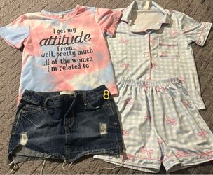Girls clothing lot size 8