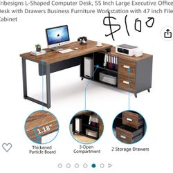 Brand New L Shaped Office Table - Move Out