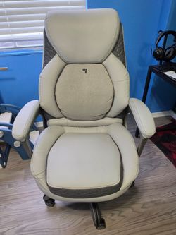 Lumbar Ergonomic Leather Executive Massage Chair