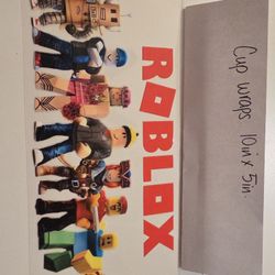 16 Oz Cup Wraps - Fortnite, Roblox, Cocomelon