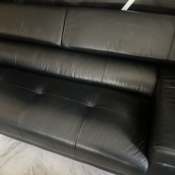 Leather Set & Coffee Table