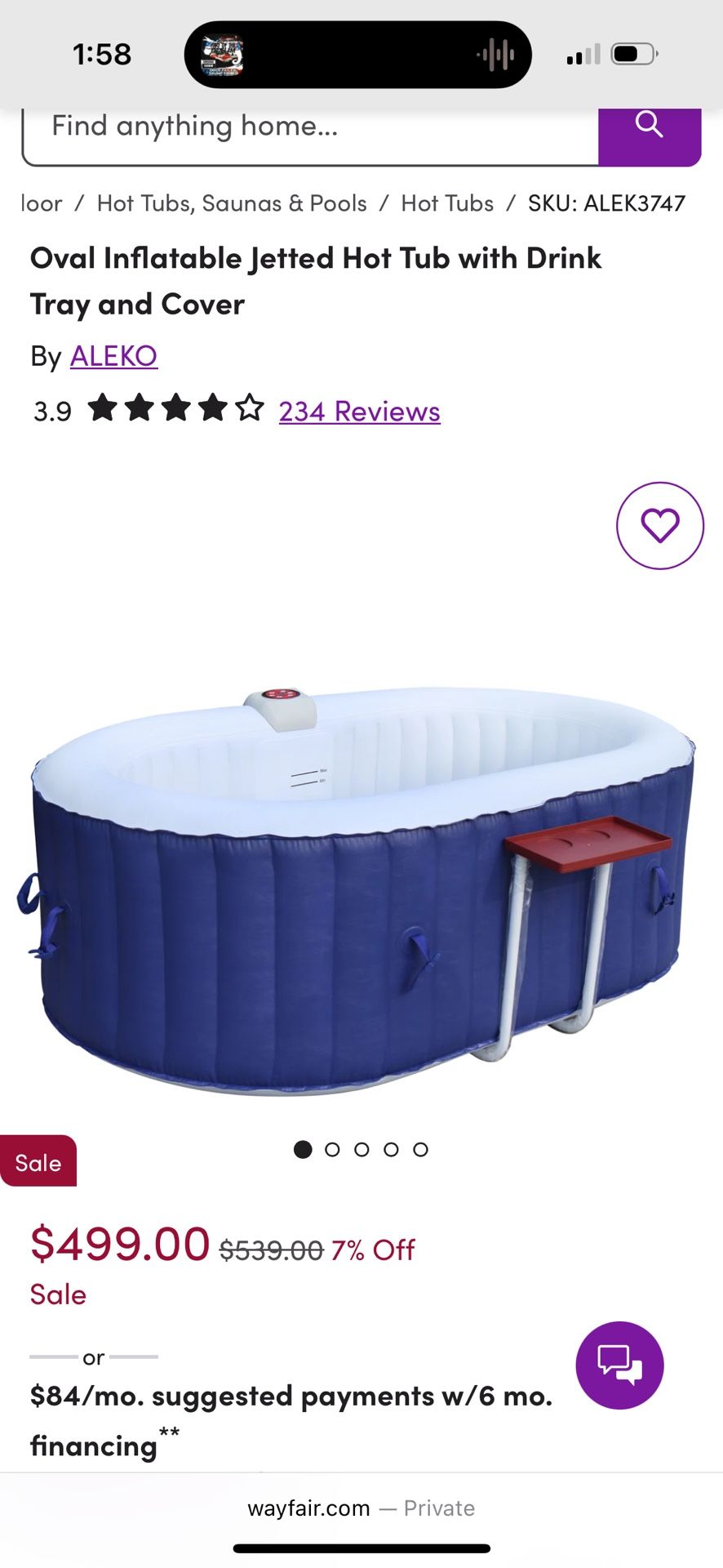 Inflatable Hot Tub