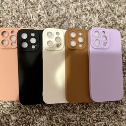 New IPHONE 14 PRO Max Cases 5 Pieces 