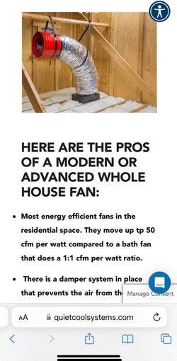 Quiet cool fans /Gable fans