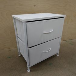 20in. DUMOS Nightstand with 2 Fabric Drawers
