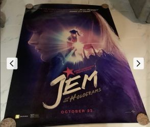 Jem and the Holograms Bus Shelter Movie Poster Approx 48x70