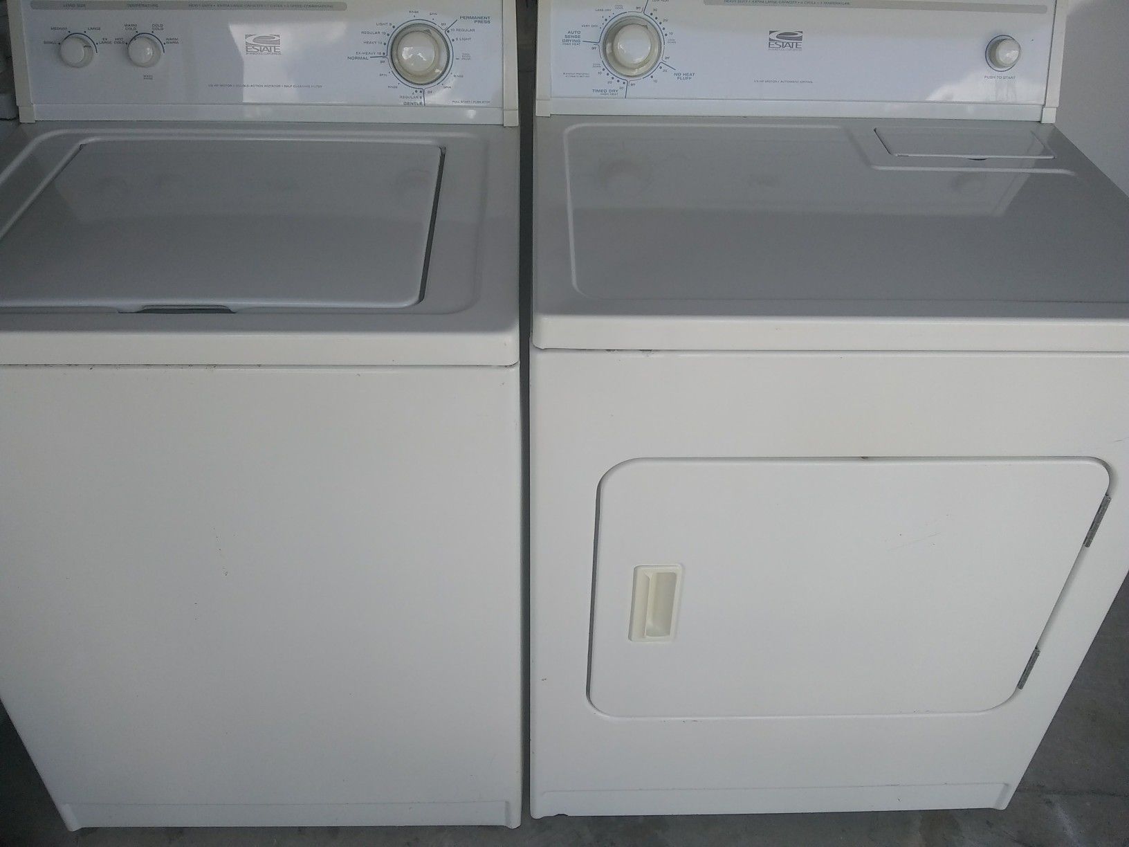 Estate washer and dryer set