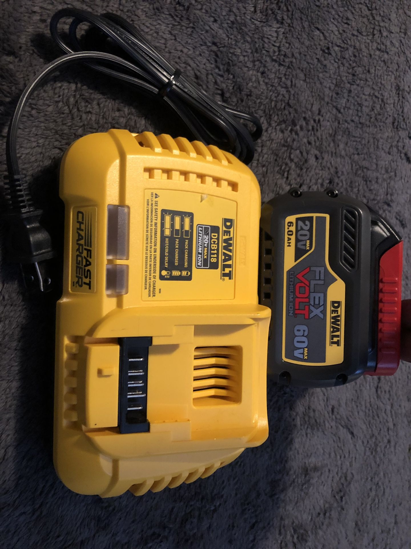 Dewalt 6.0ah battery and Fast Charger
