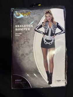 Skeleton romper costume