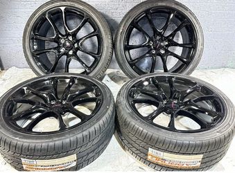 22" GLOSS BLACK SRT WHEELS RIM TIRES JEEP GRAND CHEROKEE DURANGO 5x127 TRACKHAWK-WE FINANCE