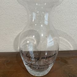 In Loving Memory Vase