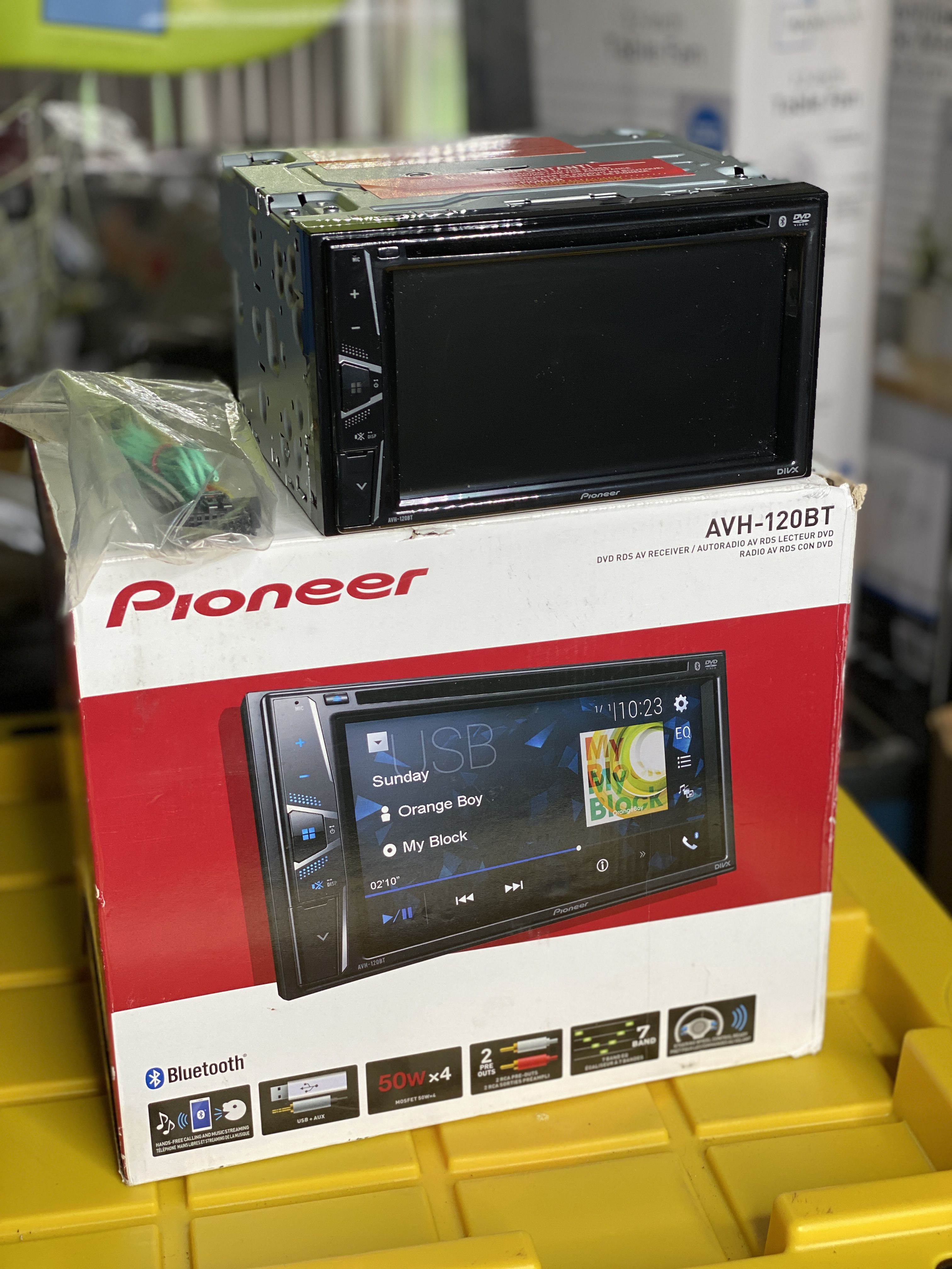 Pioneer 6.2" Touch Screen Bluetooth AV Receiver, AVH-120BT