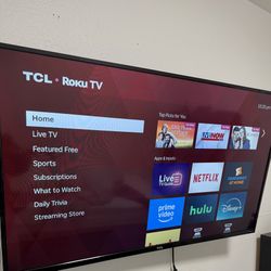 48” TCL ROKU TV