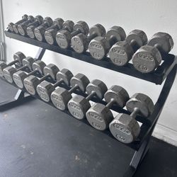 5lb - 50lb VTX Dumbbell Set w/ Rack