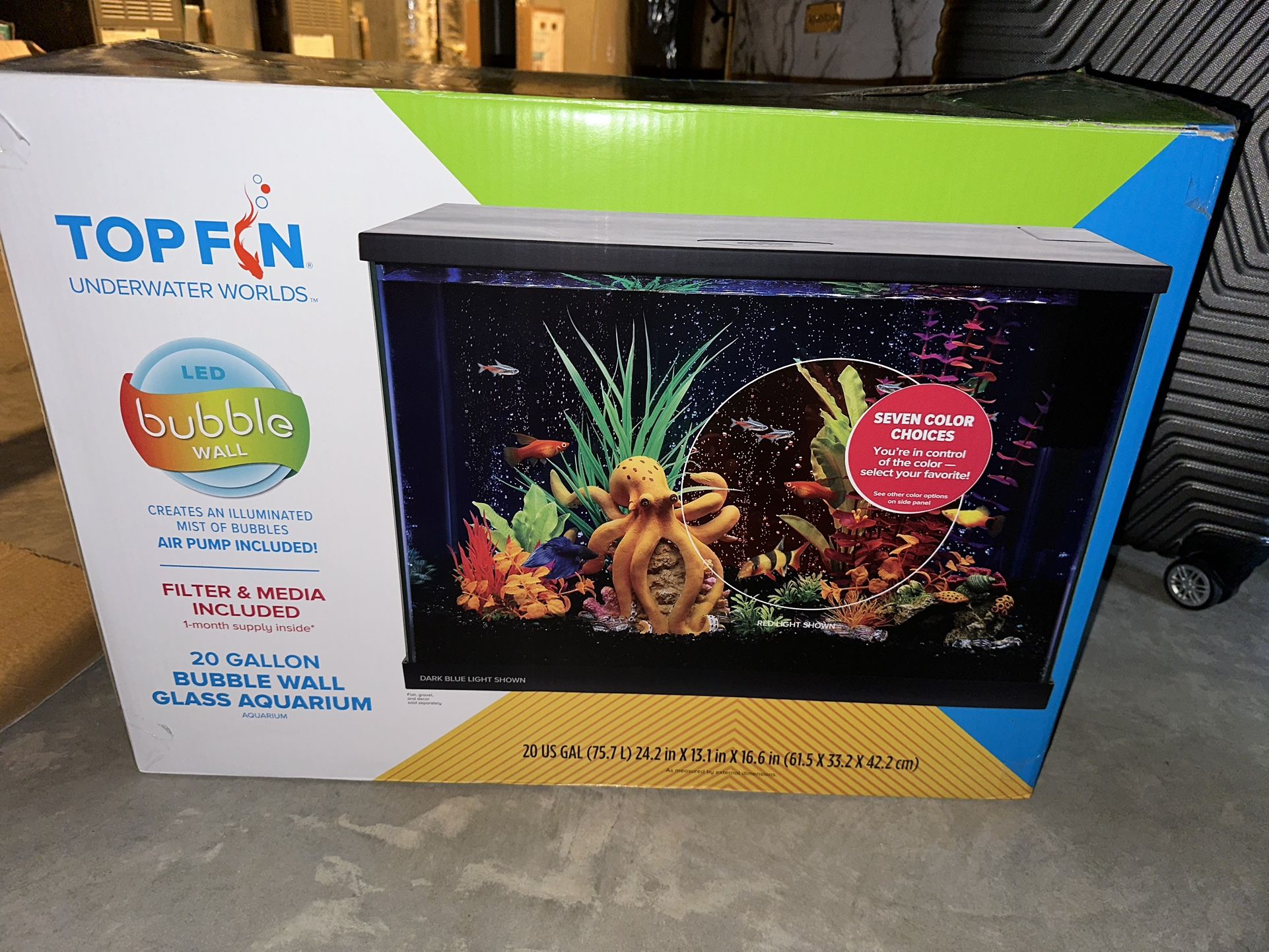 Topfin Fish Tank 20 Gallon EVERYTHING INCLUDED