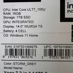 New Lenovo yoga 7 Laptop 
