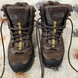 The North Face Storm Mens Size 8 Mid Boots Brown Suede Winter Shoes Mid Hiking