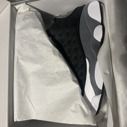 Jordan 13 BLACK/UNIVERSITY RED-FLINT GREY- Sz 10