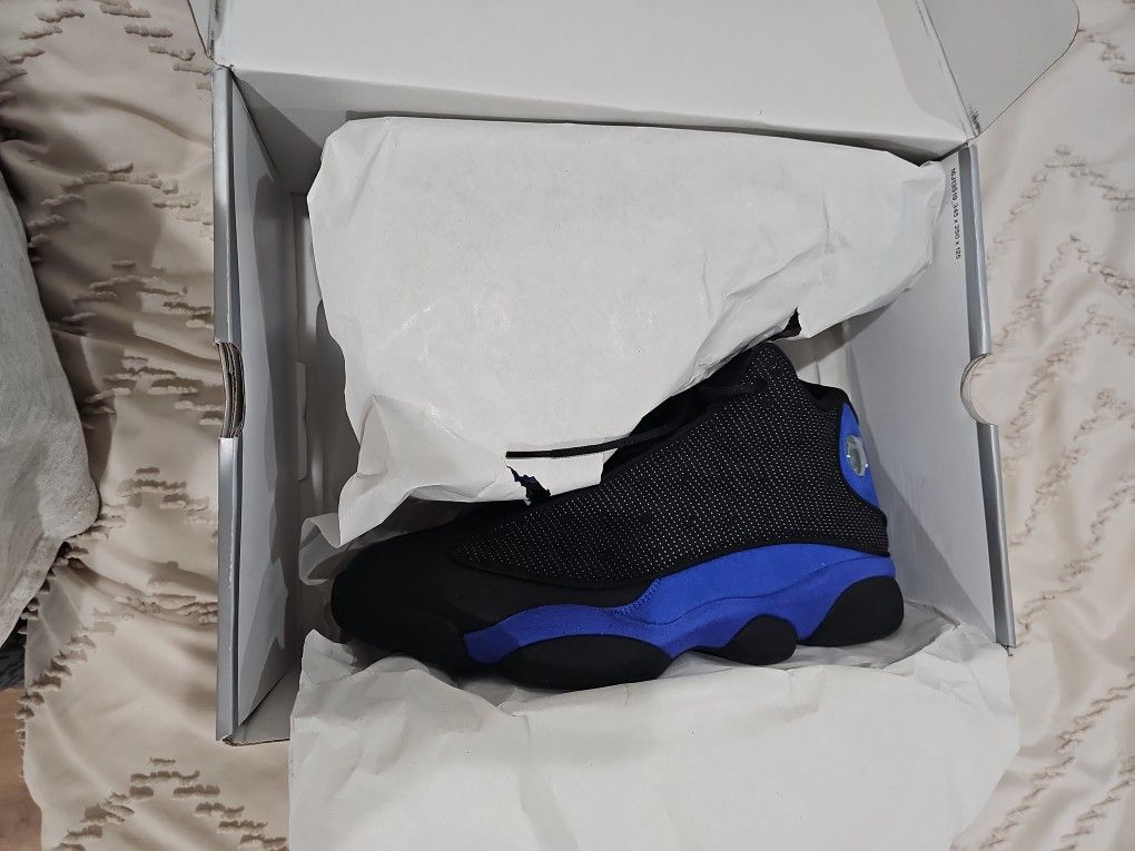 Jordan 13 Hyper Royal Black Size 10 Brand New