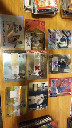 Random Autos, Bat, and Jersey Baseball Cards Lot 6