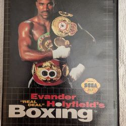 ,Genesis Sega Game System Cartridge - Evander Holyfield's Real Deal Boxing - Mint Condition
