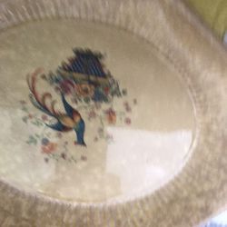 Vintage Salem China Company Victory Bird Of Paradise Victory Plate