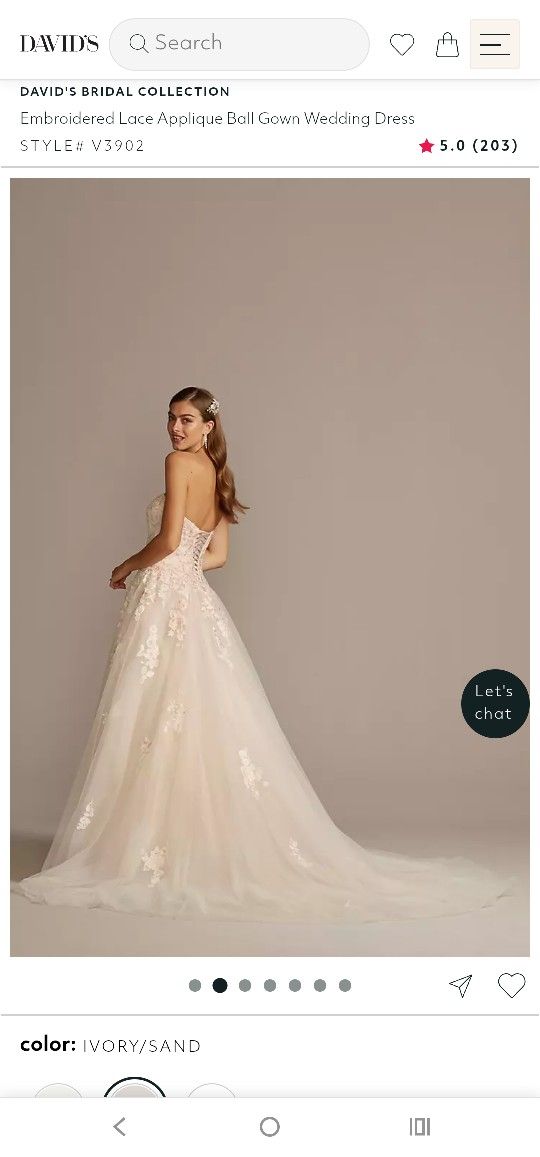 David's Bridal Wedding Gown