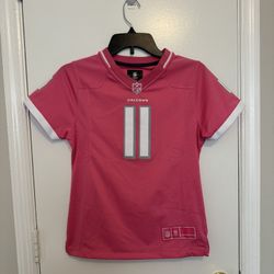 Girls Youth Atlanta Falcons Julio Jones Pink Bubble Gum Jersey