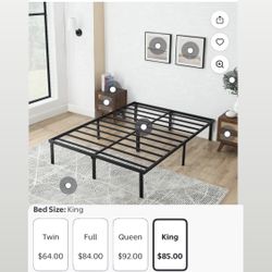 MAINSTAY 14" KING BED FRAMES 