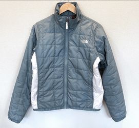 The North Face Blue Green Puffer Coat Women’s Winter Lightweight Jacket Size S