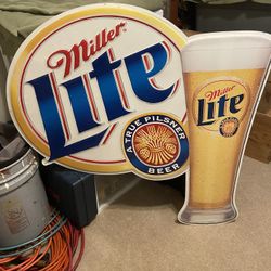 Miller Lite Beer Signs