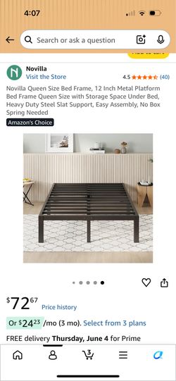 Metal bed frame never opened