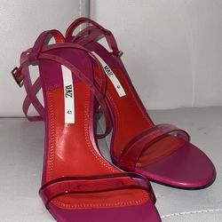 Pink and Red Zara Heels
