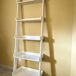 Wood Ladder Bookshelf