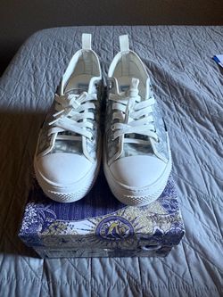 White / Gray Dior b23 converse low top